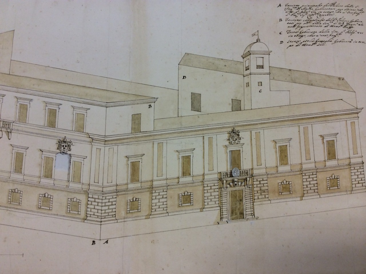 Fondo Malta, facciata del Palazzo dell'Inquisizione