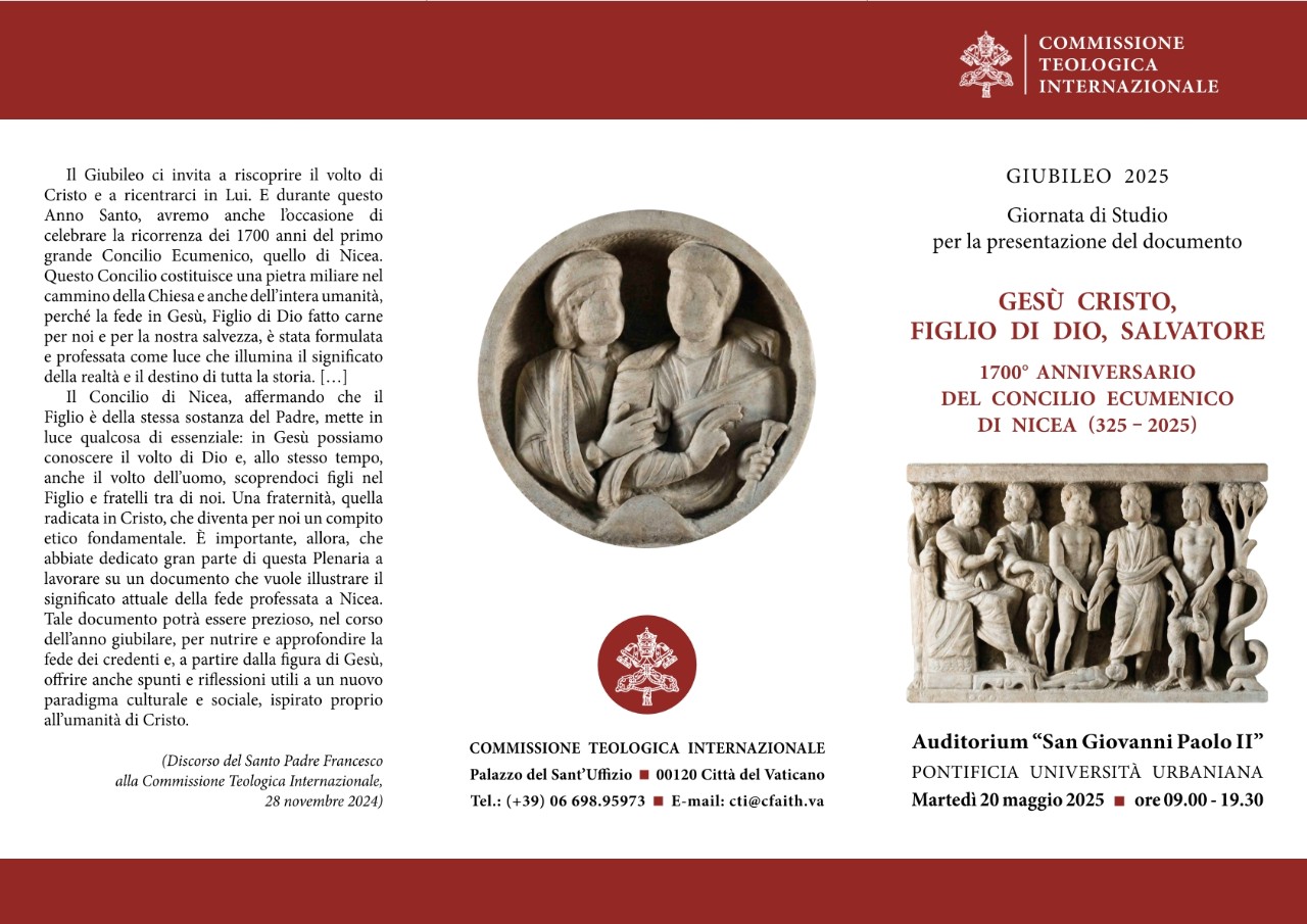 Giornata di Studio per la presentazione del documento “Gesù Cristo, Figlio di Dio, Salvatore” (20 maggio 2025)